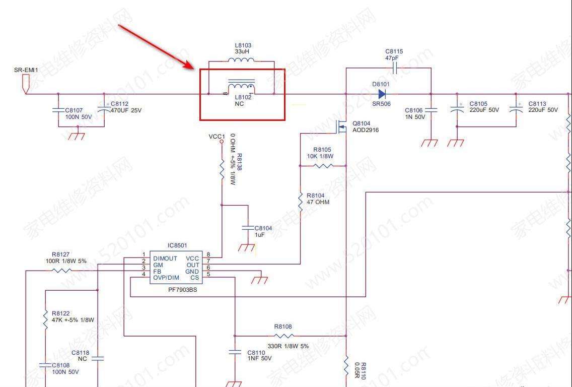 长虹LED32B3060S液晶电视有声音无图像的维修