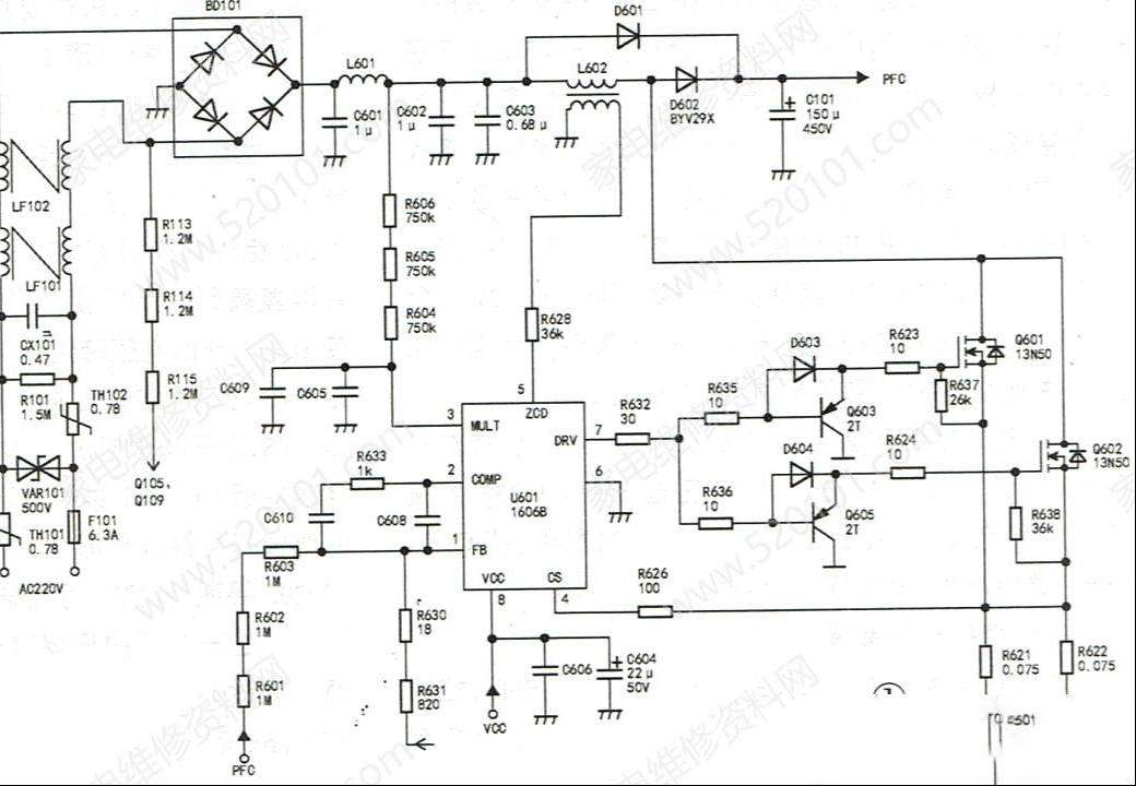 长虹FSP306-4F01电源板的电路原理与检修思路