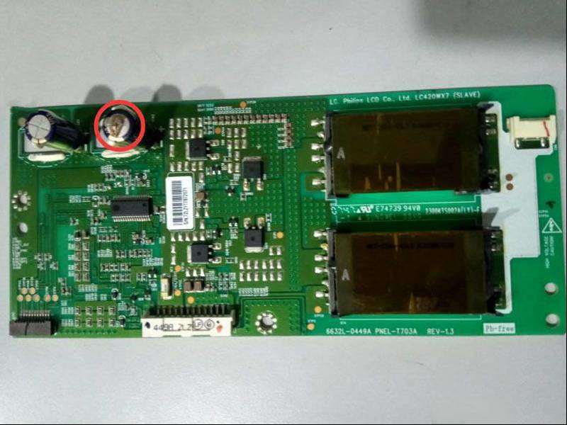 康佳LC42DS30D液晶电视开机无背光检修思路