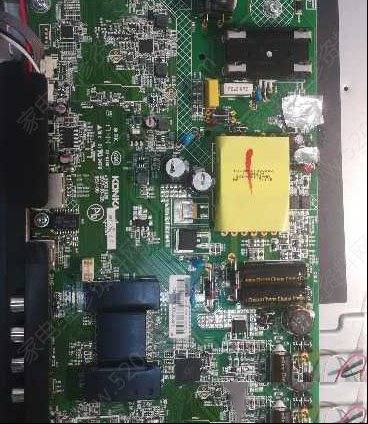 康佳LED43K1000A液晶电视开机不通电的维修
