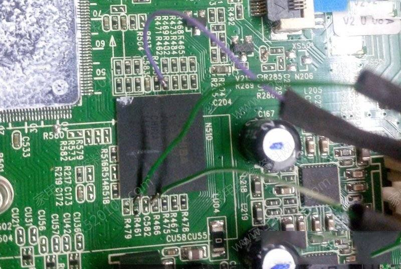 康佳LED42MI600B液晶电视主板EMMC点位图
