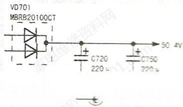 康佳LED48M1370AF液晶电视黑屏的检修思路