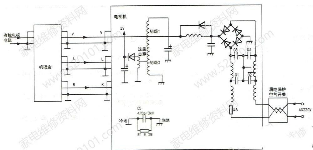 康佳LED55IS95D液晶电视通电跳闸的检修思路