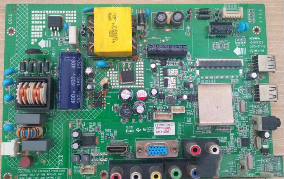 康佳LED32F2200C液晶电视偶尔无法开机指示灯不亮