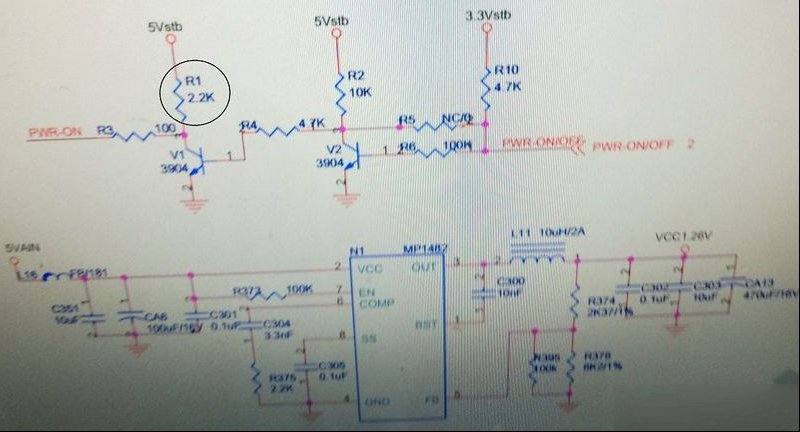 海信TLM42V76P液晶电视开机后立马黑屏的故障检修