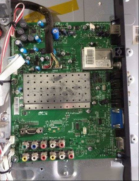 海信TLM32V67K液晶电视指示蓝灯亮但不开机的检修思路
