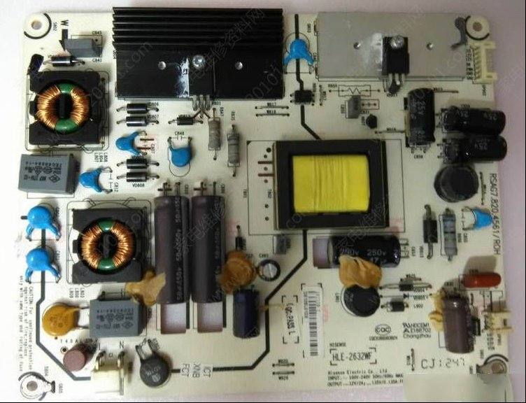 海信LED32K316J液晶电视遭雷击后的故障修理
