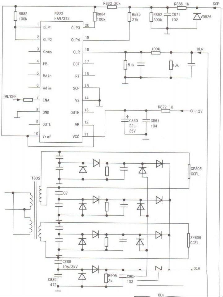 海信TLM32V86K液晶电视背光电路保护的检修思路