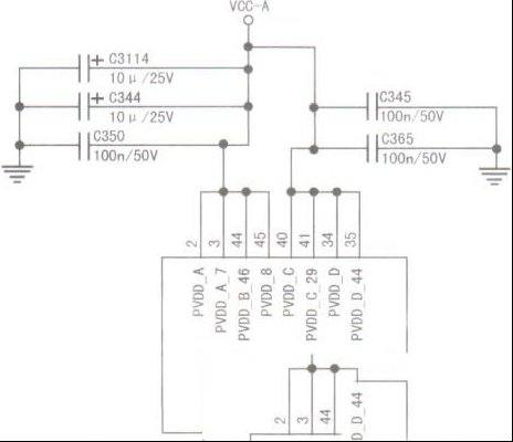 海信LED50K310X3D液晶电视指示灯亮但不开机的维修