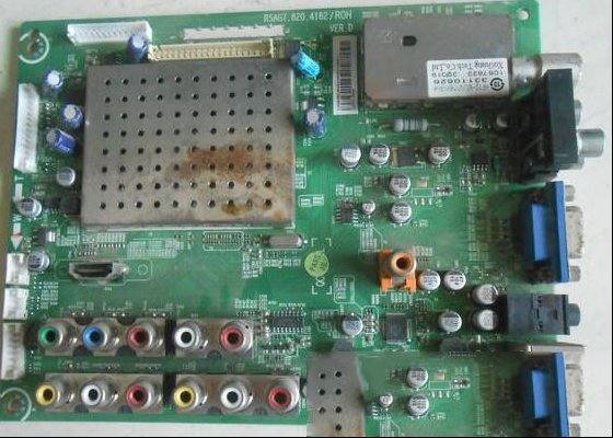 海信TLM46V66C液晶电视黑屏无声音的检修思路