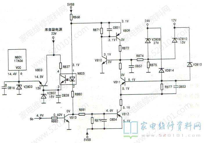 海信TLM32V88X液晶电视二次不开机的检修思路