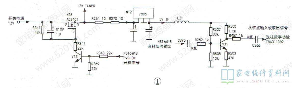 海信LED32K01液晶电视无声音的检修思路