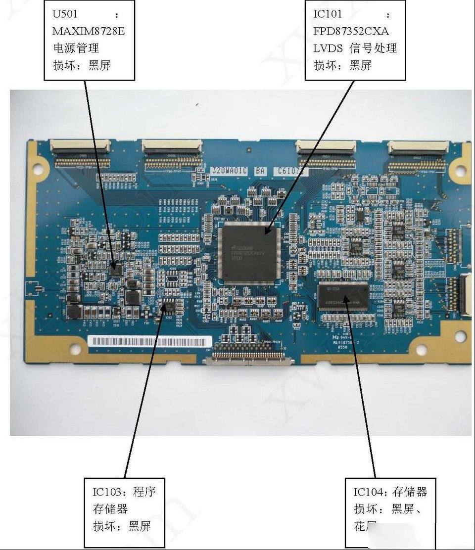 32寸AU屏驱动板维修资料（320WA01C）
