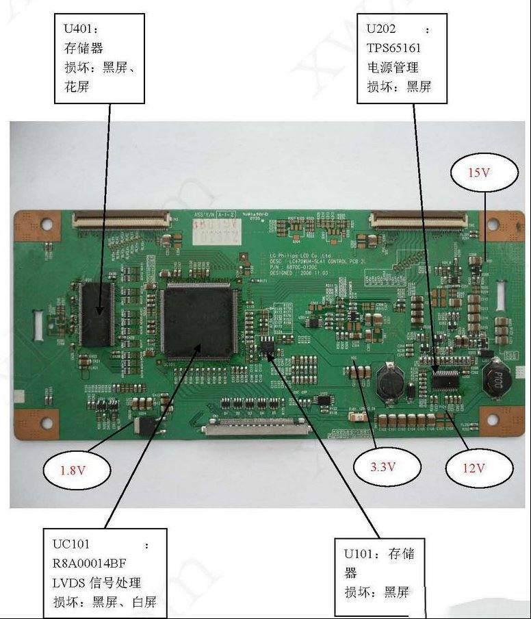 47寸LG高清屏驱动板维修资料（LC470WU4-SLA1）