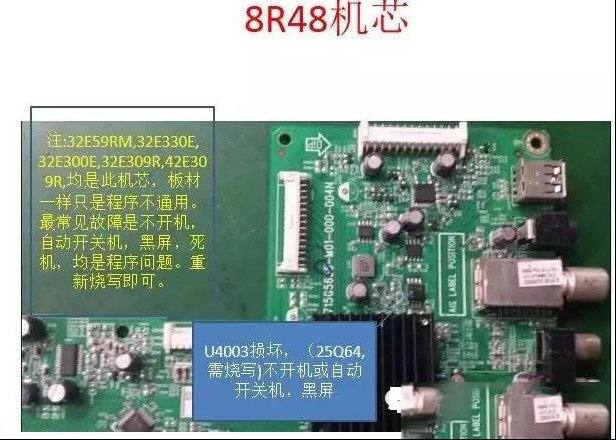 创维彩电8R48机芯主板维修图文解释