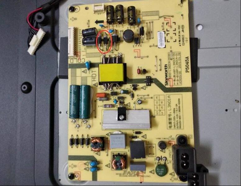 创维49E3500液晶电视三无检修思路