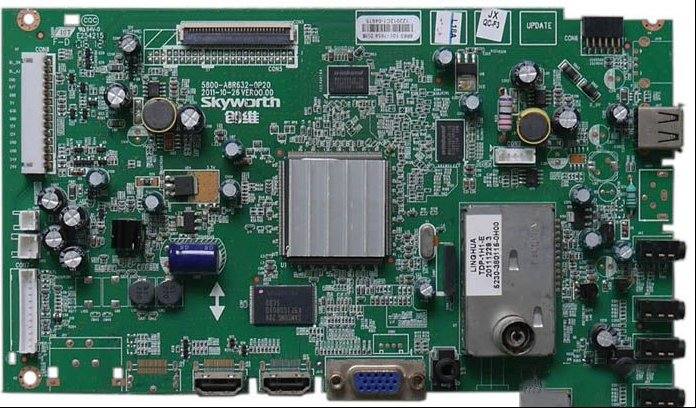 创维42E300R液晶电视通电后死机检修思路