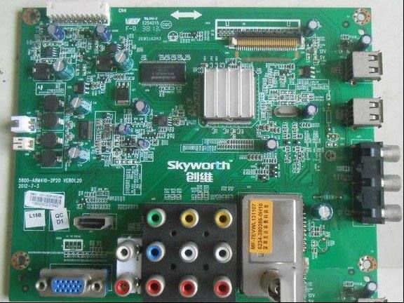 创维32E350E液晶电视指示灯亮但不开机检修思路