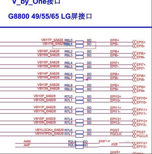 创维43G6液晶电视（8S79机芯）屏幕中间黑色竖带