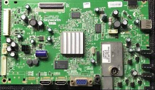 创维32E61HR液晶电视通电绿灯但不开机的通病检修思路