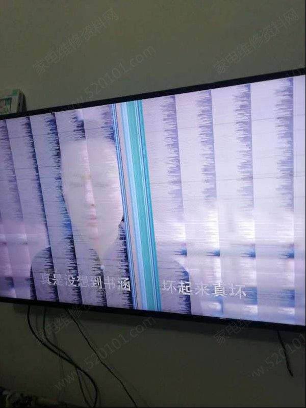 创维49E6090液晶电视花屏的检修思路