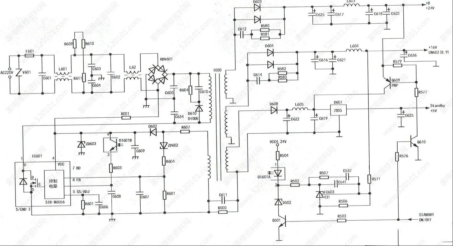 创维26S15HS液晶电视不开机的检修思路