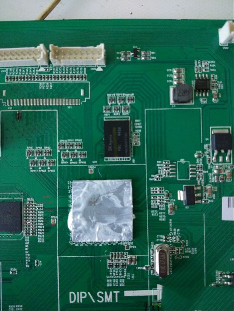 海尔0091802888C V1.2主板EMMC飞线点位图
