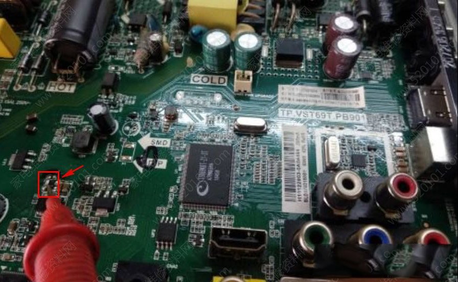 海尔LD32U3100液晶电视红灯亮不开机的检修思路