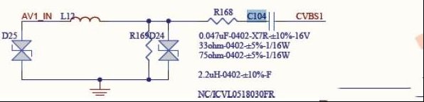 TCL C32F220液晶（MS181机芯）AV状态无图像（图）
