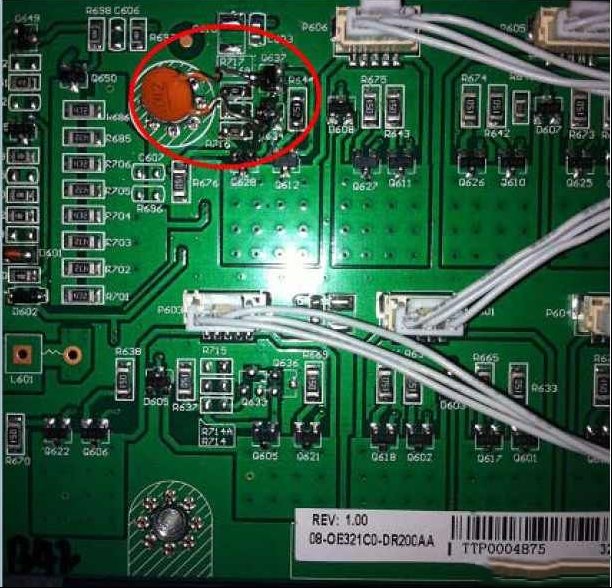 TCL L32F3300B液晶（MS81L机芯）热机图像闪（图）