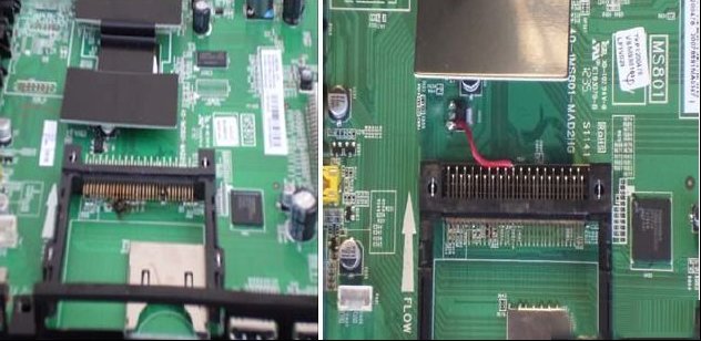 TCL MS801机芯数字电视大卡不可以用，显示大卡移除（图）