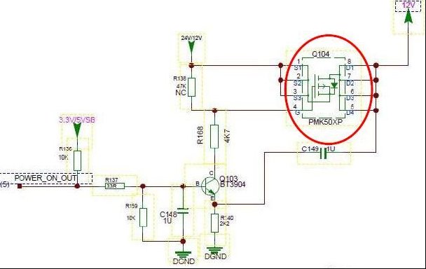 TCL L42P60FBD液晶电视（MS81L机芯）遥控关机后不开机（图）