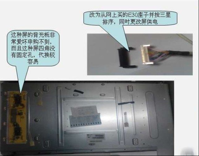 TCL L32E10液晶电视（ODM机芯）有竖线（图）