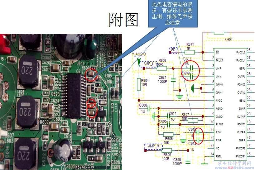 TCL L32V10液晶（MS81L机芯）信源无伴音