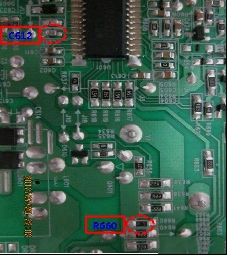 TCL L48E5390A-3D液晶电视（MT36机芯）使用一段时间后，出现灯亮不开机