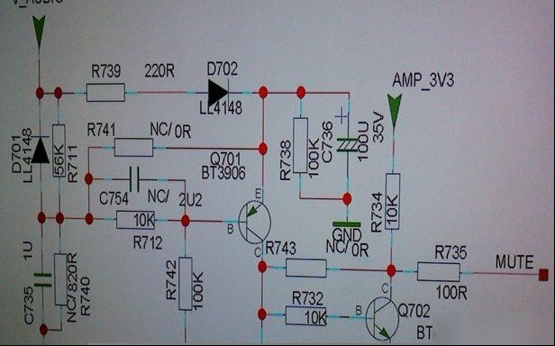 TCL L42E5300A液晶电视（MS99机芯）无伴音（图）