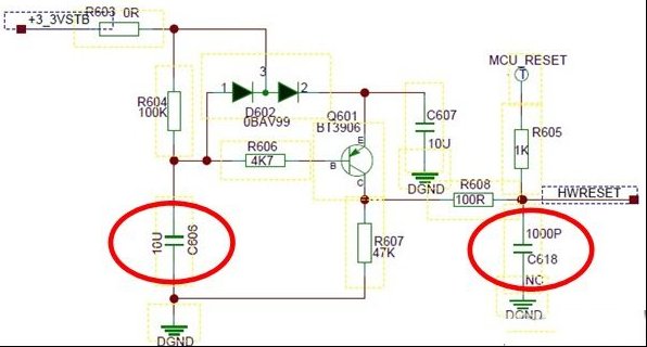 TCL MS28/C/L机芯灯亮不开机（图）
