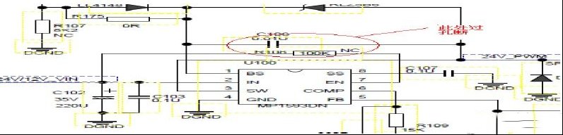 TCL L32P21BD液晶（MS81L机芯）三无灯不亮（图）