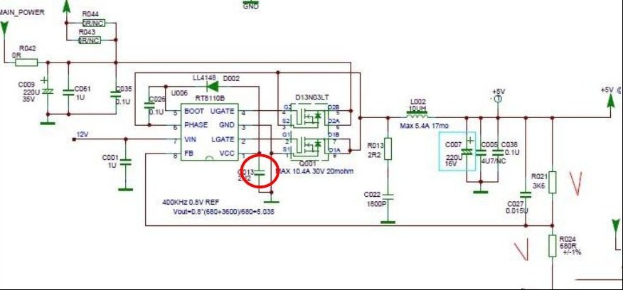 TCL L43F3200E液晶（MT01C 机芯）灯亮不开机（图）