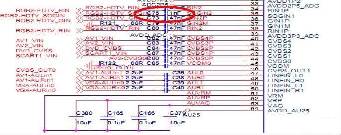 TCL LE32C16液晶（MSJ5机芯）AV图象扭曲（图）