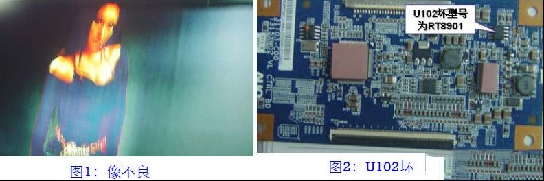 TCL彩电T260XW02 VM显示屏图像不良