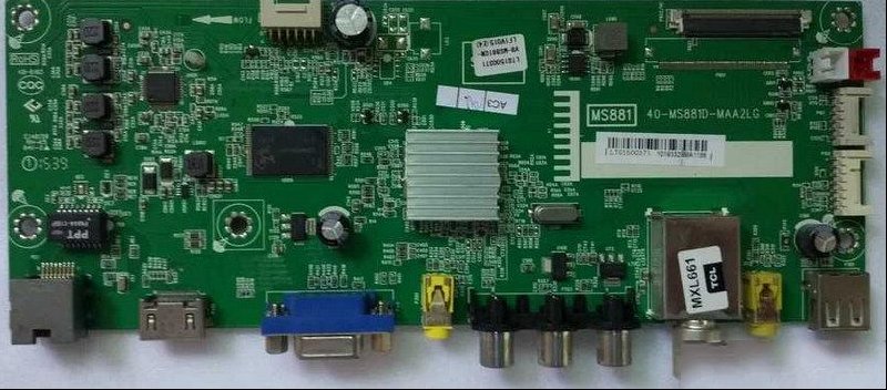 TCL 40-MS881D-MAA2LG主板热机花屏通病故障
