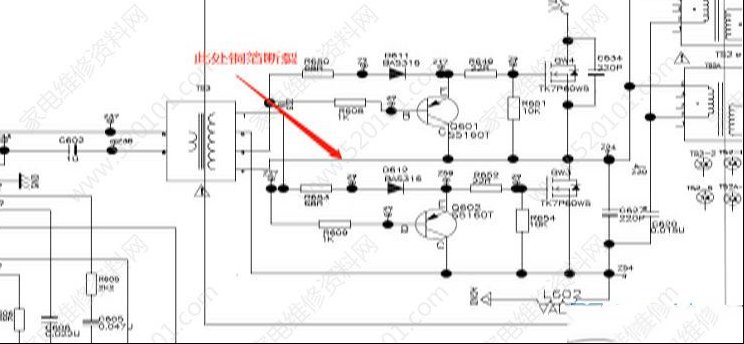 TCL D55A620U液晶电视背光不亮的检修思路