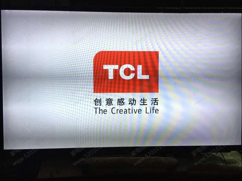 TCL L48F3500A-3D液晶电视左下角显示版本号的去除方法
