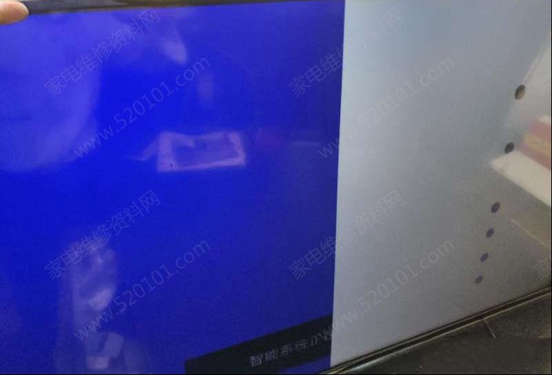 TCL D55A561U液晶电视逻辑板撕Y后的故障技改