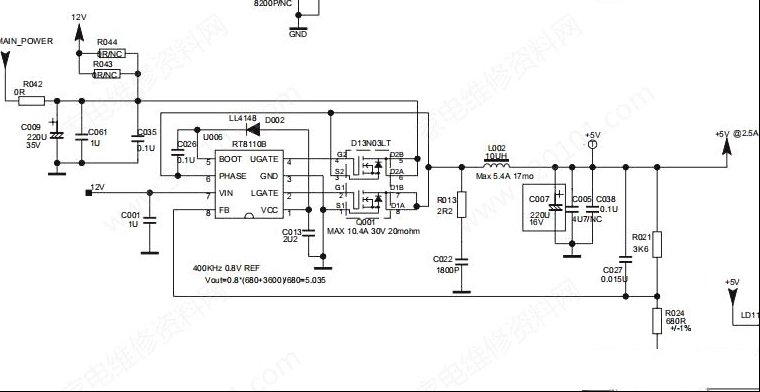 TCL L32F3380E液晶电视指示灯但不开机的检修思路