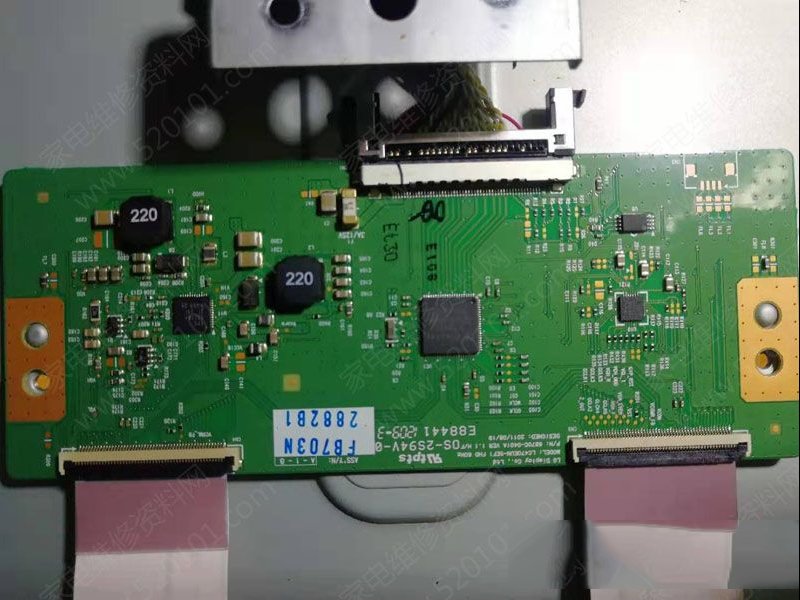 TCL L42F1300-3D液晶电视灰屏的检修思路