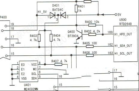TCL L42F1590B液晶电视HDMI无信号的维修