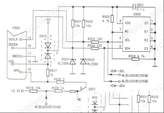 TCL SL42M6液晶电视HDMI状态下无图像的检修思路