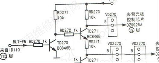 TCL L40M71D液晶电视黑屏但有声音的检修思路